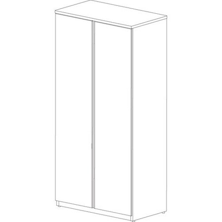 Groupe Lacasse Wardrobe Storage Unit, SS Handle, 36inWx24inDx73inH, Niagara LAS4XN243673BA